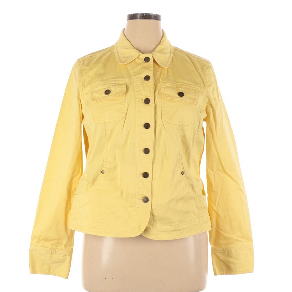 Denim yellow jacket